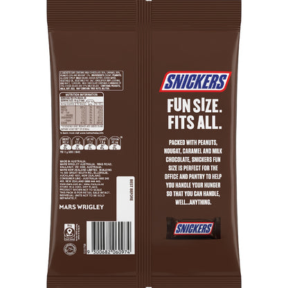 Snickers Milk Chocolate Party Share Bag 20 Pack