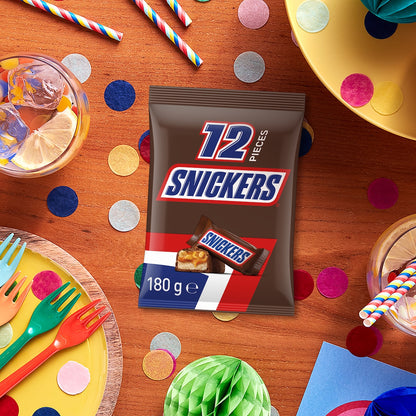 Snickers Milk Chocolate Party Share Bag 12 Pack