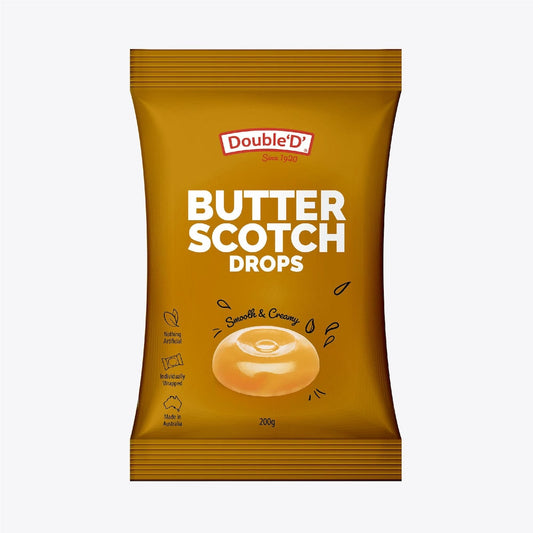 Double D Butterscotch Drops 200g
