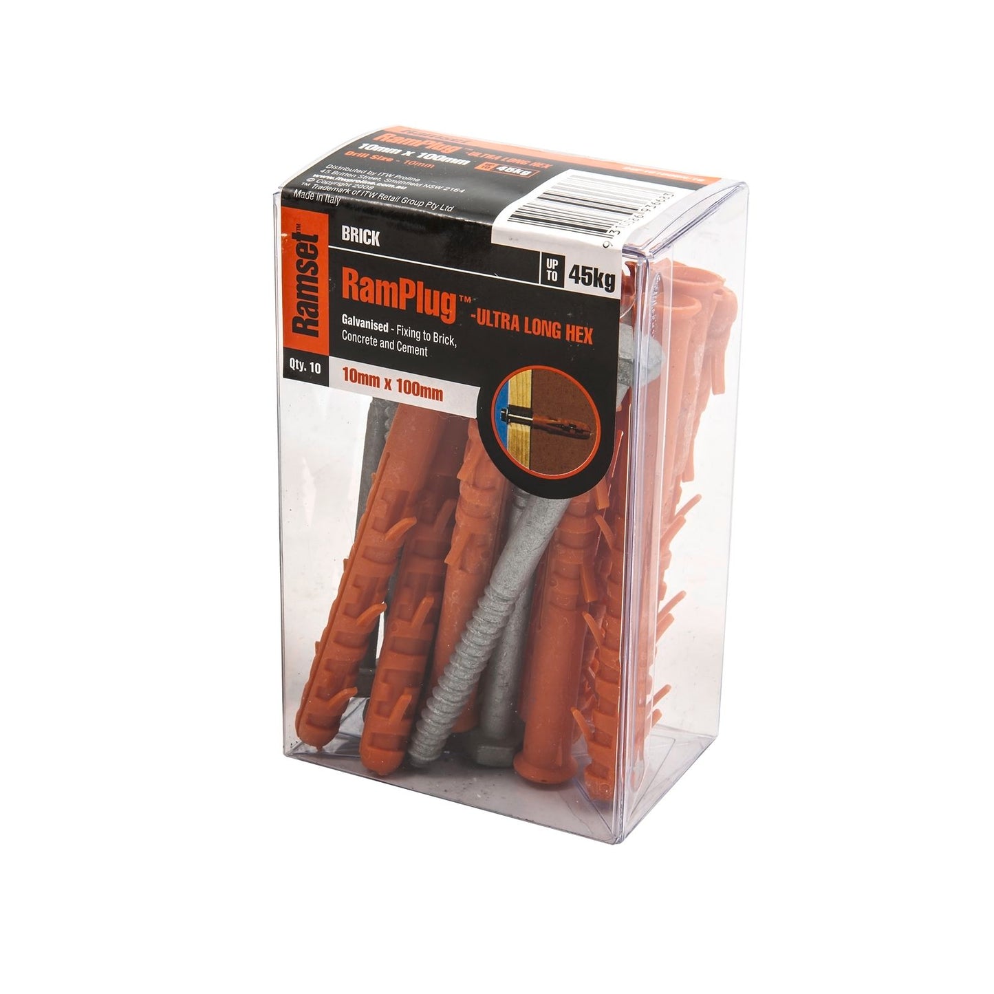 Ramset Ultra Long Anchor - 10 x 100mm - 10 Pack