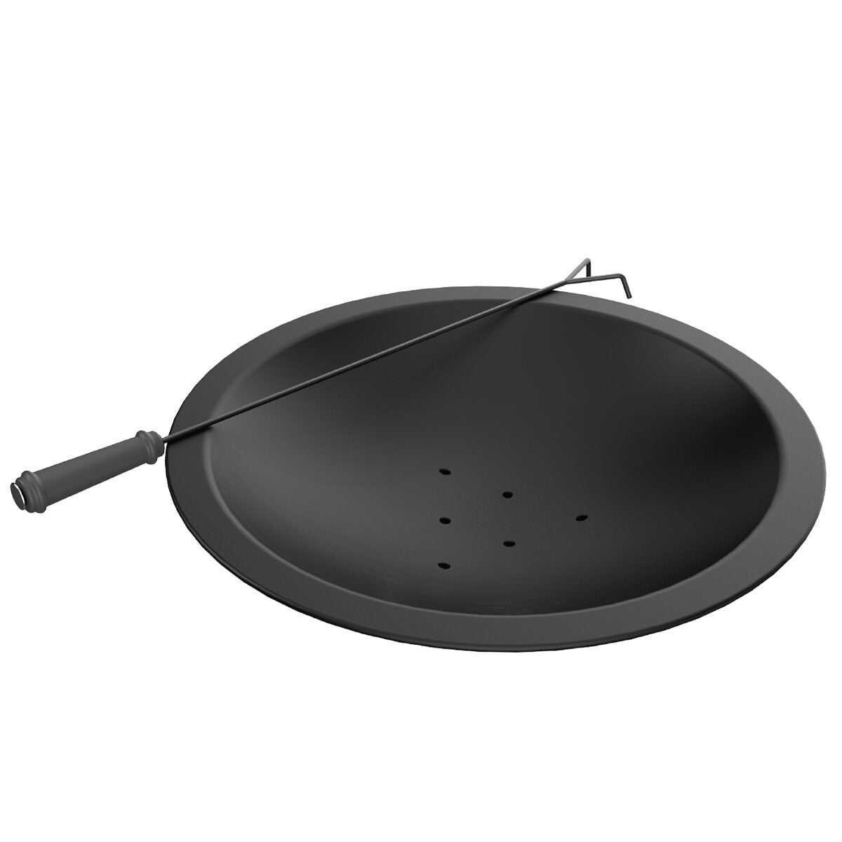 Hello Outdoors Cooking Fire Pit FP1129S Black Steel Wood Burning 360° View