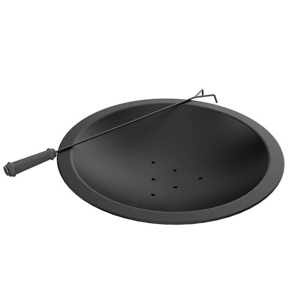Hello Outdoors Cooking Fire Pit FP1129S Black Steel Wood Burning 360° View