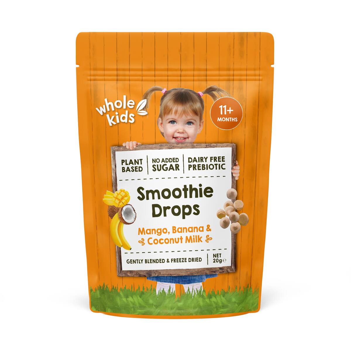 Whole Kids Smoothie Drops Mango Banana & Coconut Milk 20g