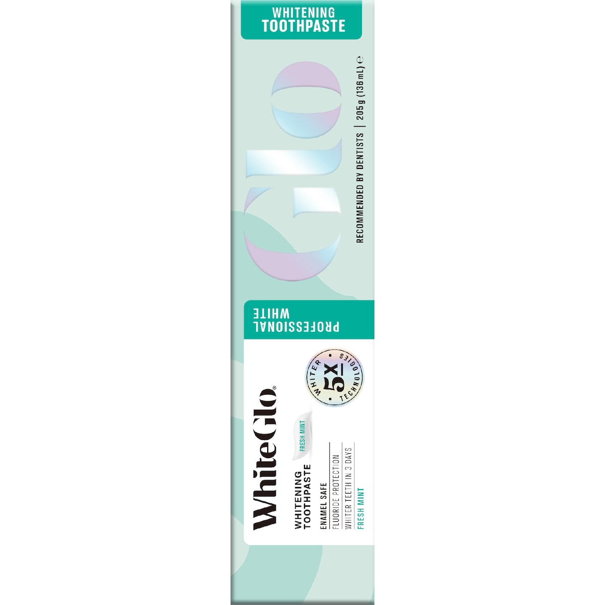 White Glo Professional Whitening Toothpaste 205g