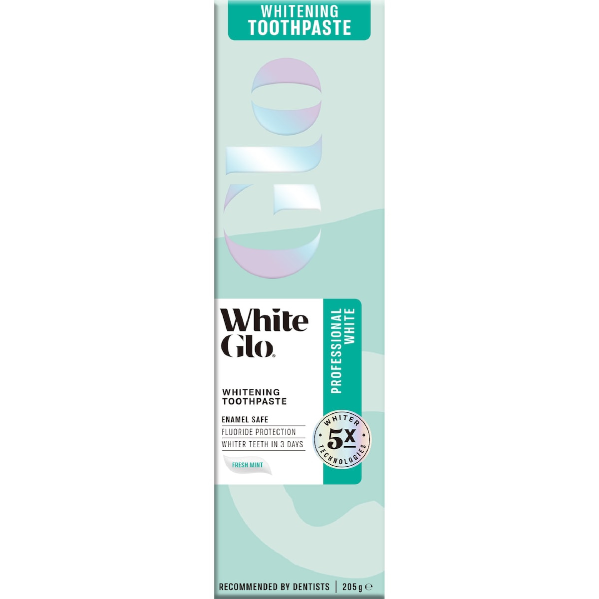 White Glo Professional Whitening Toothpaste 205g