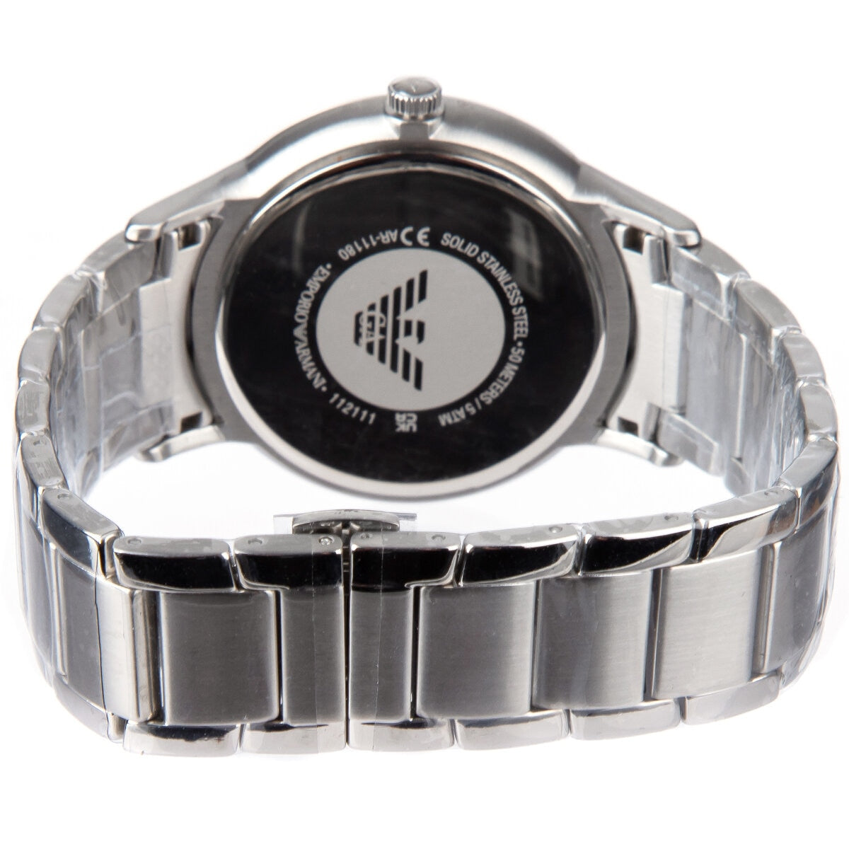 Emporio Armani Silver Tone Analogue Men's Watch AR11180