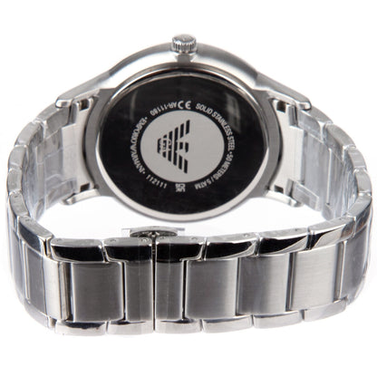 Emporio Armani Silver Tone Analogue Men's Watch AR11180