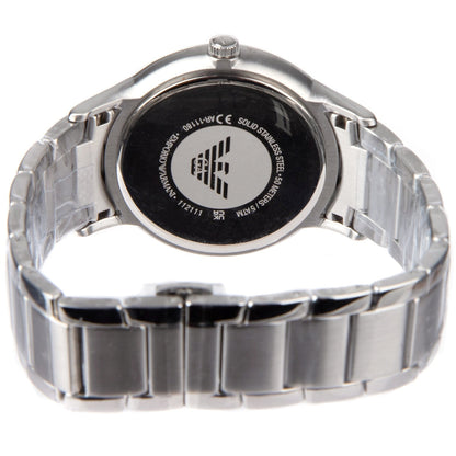 Emporio Armani Silver Tone Analogue Men's Watch AR11180
