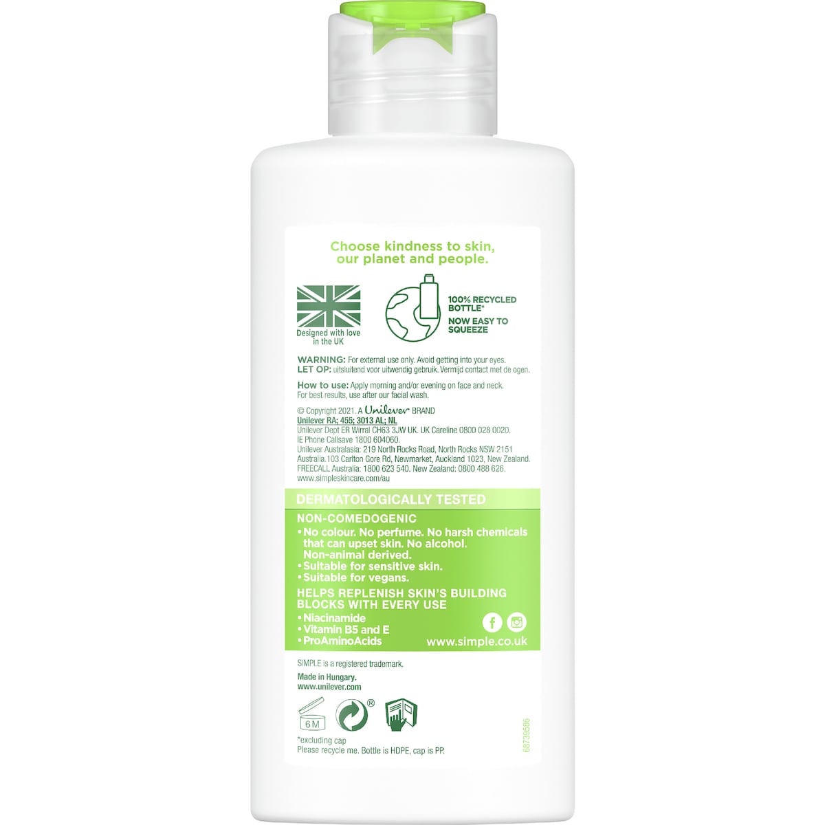 Simple Hydrating Light Moisturiser 125ml