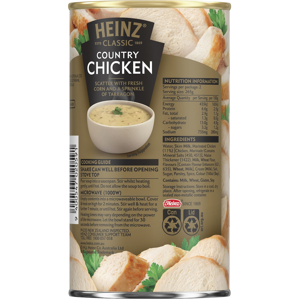 Heinz Classic Canned Soup Country Chicken 535g