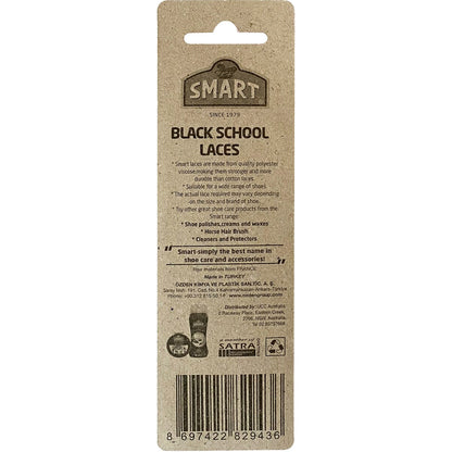 Smart Smart School Laces Black 75cm each