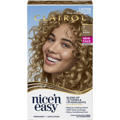 Clairol Nice 'N Easy Permanent 7 Dark Blonde Hair Colour each