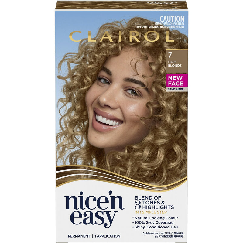 Clairol Nice 'n Easy Permanent 7 Dark Blonde Hair Colour Each