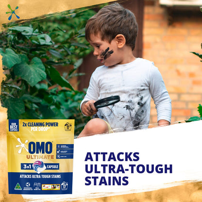 Omo Ultimate Laundry Capsules 3 In 1 17 Pack
