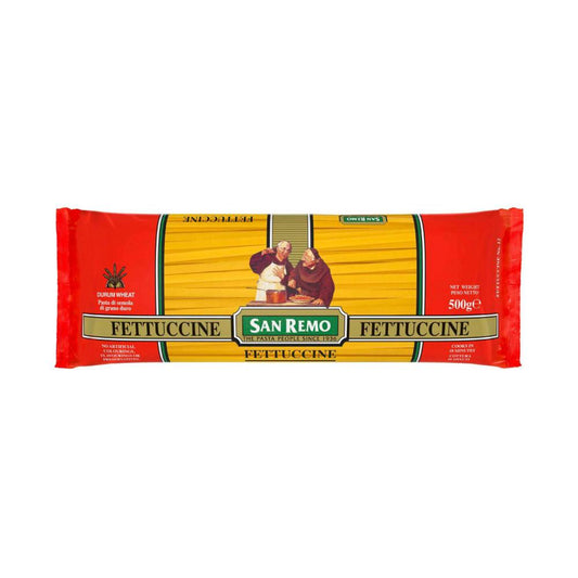 San Remo Plain Fettuccine Pasta - 500g