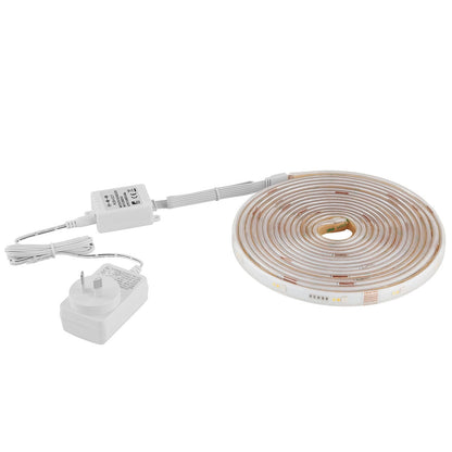 EGLO My Control Smart LED RGB White Strip Kit 5M, Wi-Fi, Voice Control, Remote, Dimmable, 3000-5000K