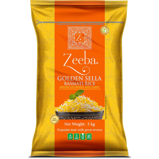 Zeeba Golden Sella Basmati Rice 5kg