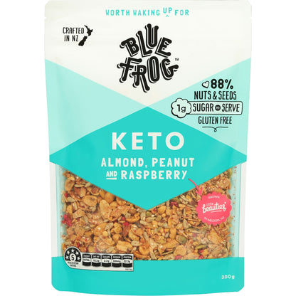 Blue Frog Keto Almond Peanut & Raspberry Cereal 300g