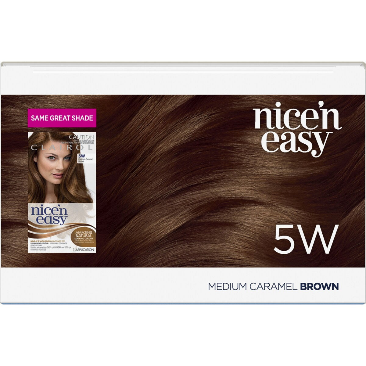 Clairol Nice 'N Easy Permanent 5W Caramel Brown Hair Colour each