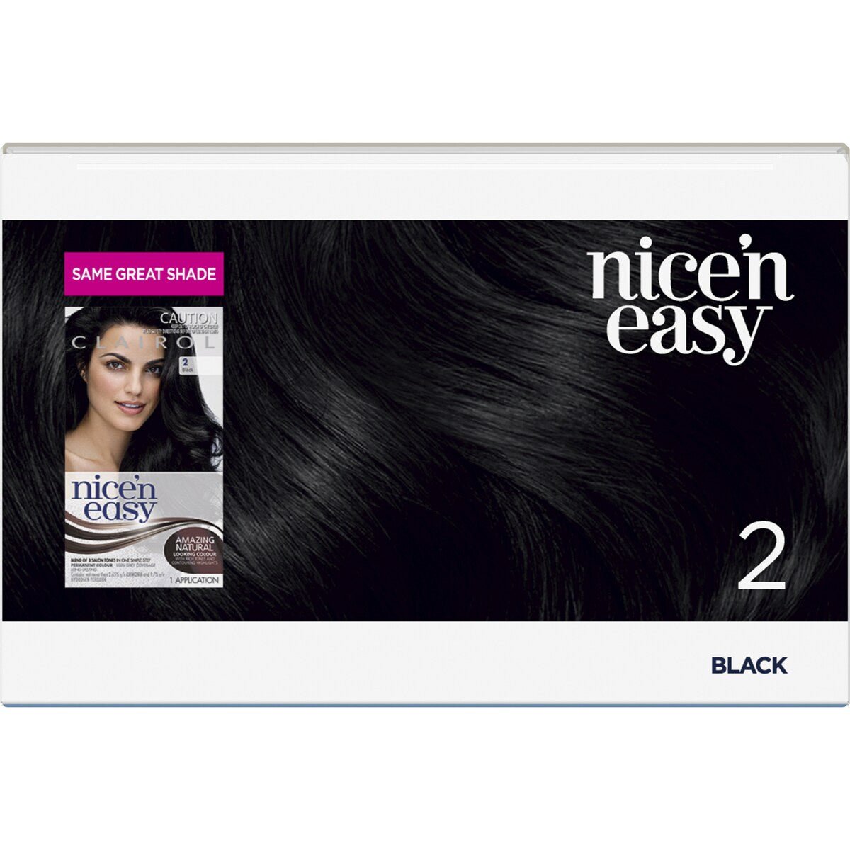 Clairol Nice 'N Easy Permanent 2 Black Hair Colour each