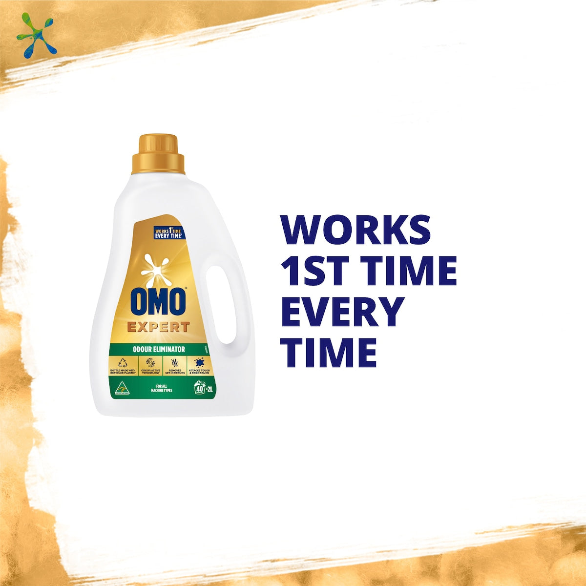 Omo Expert Odour Eliminator Liquid Laundry Detergent 2l