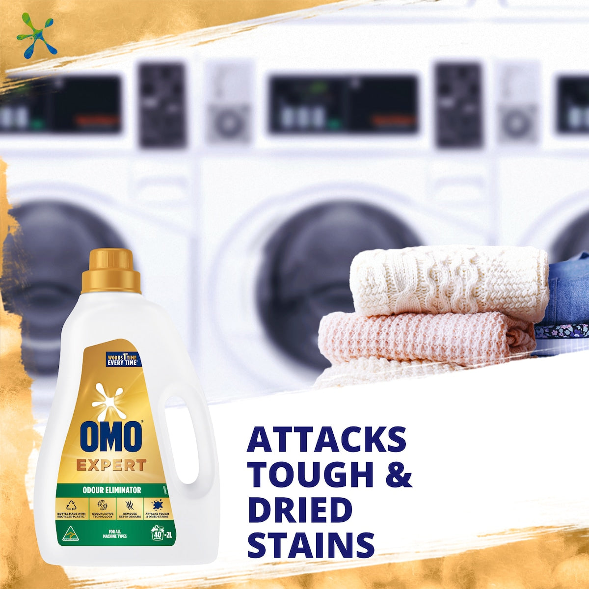 Omo Expert Odour Eliminator Liquid Laundry Detergent 2l