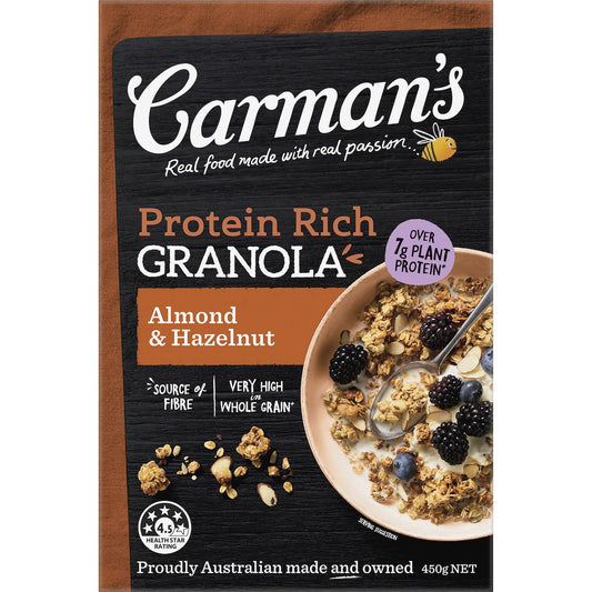Carmans Granola Protein Rich Almond & Hazelnut 450g