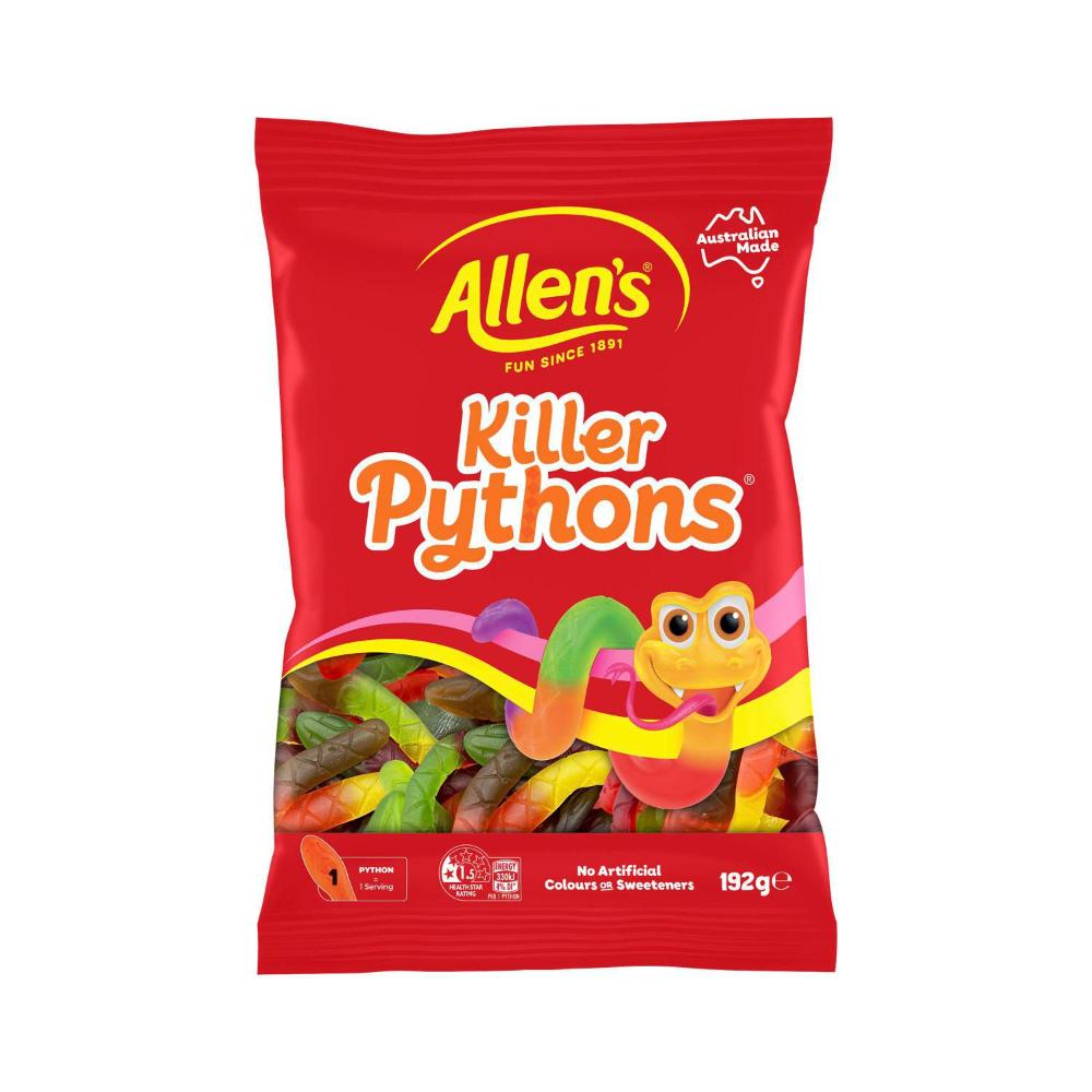 Allen's Lollies Killer Pythons - 192g