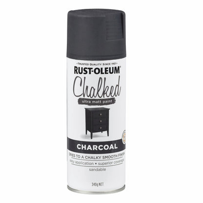 Rust-Oleum Charcoal Ultra Matt Spray Paint - 340g