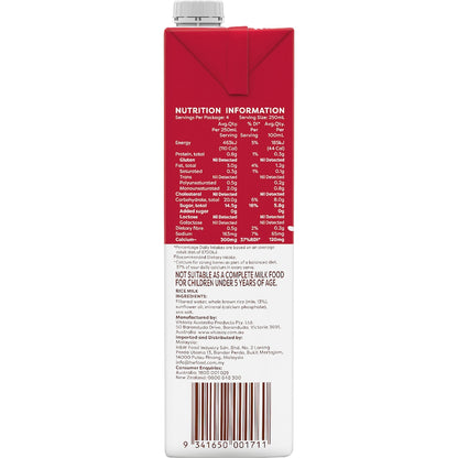 Vitasoy Rice Long Life Milk Uht 1l