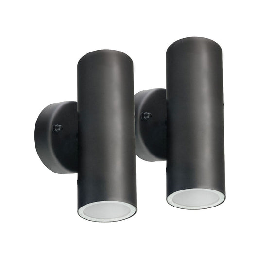 Brilliant Black Coolum Project Modern Wall Light - 10W - 2 Pack