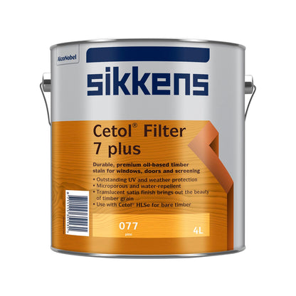 Sikkens Cetol Filter 7 Plus Timber Finish - 4L - Pine