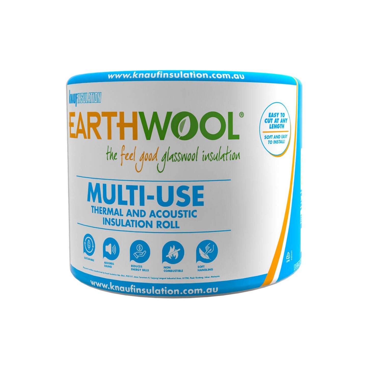 Earthwool Multi Use Roll - R2.5HD - 90 x 430 x 8500mm