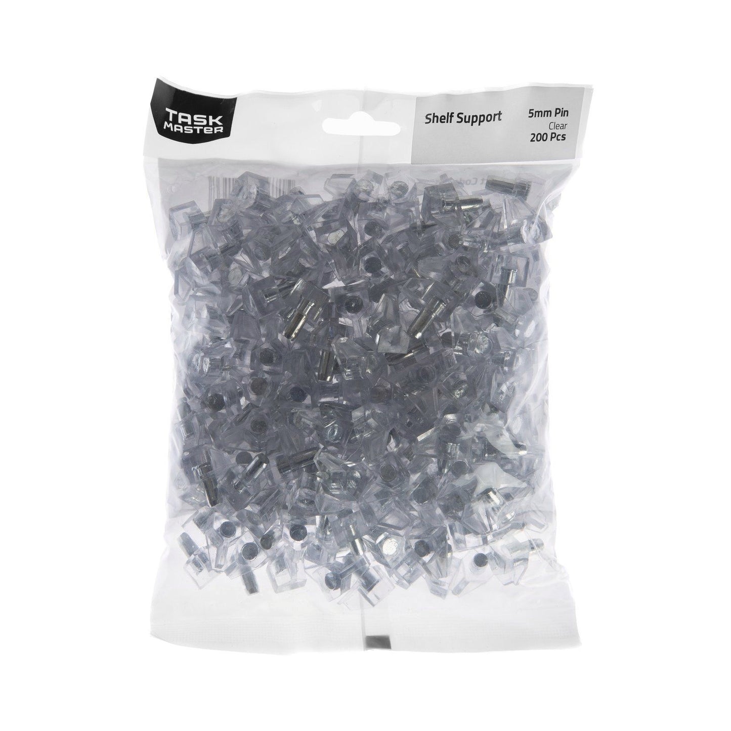 Taskmaster Shelf Support - 5mm Pin - Clear