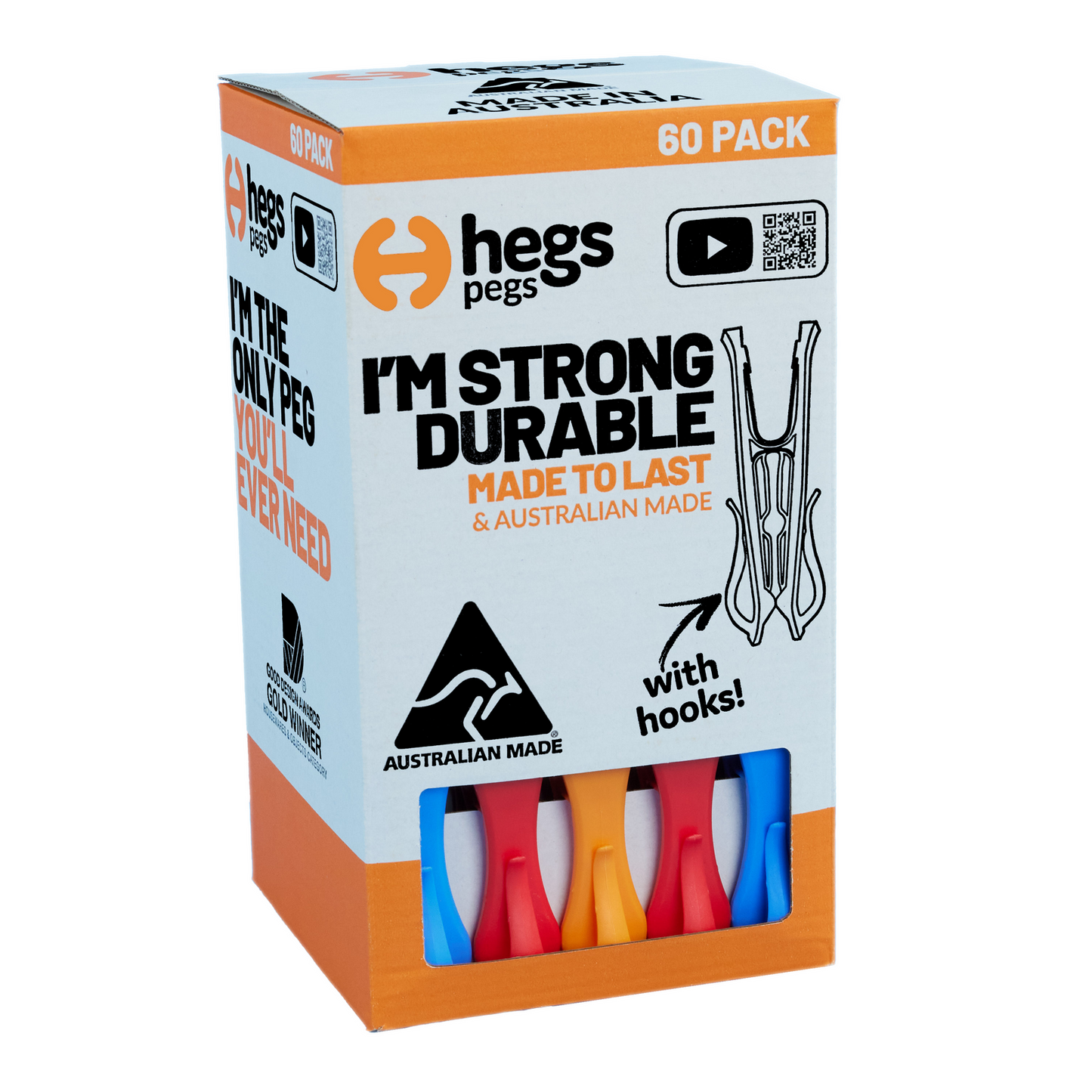 Hegs Pegs - 24 x 78mm - 60 Pack