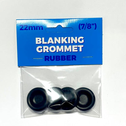 Premier Blue Blanking Grommet - 22mm - Black