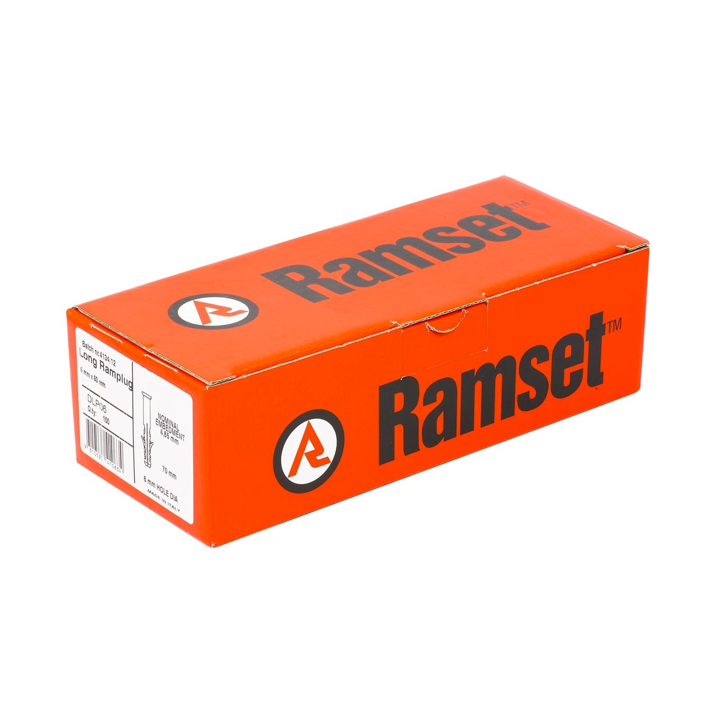 Ramset Long Ramplug - 6 x 60mm - 100 Pack