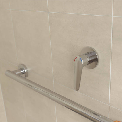Homecare By Caroma Chrome Assistant Living Bath Shower Mixer - 80mm