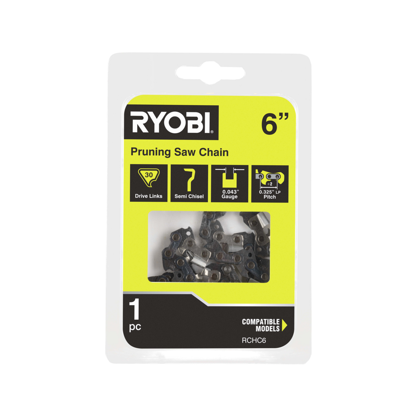 Ryobi Pruning Saw Chain - 6 - 0.325"