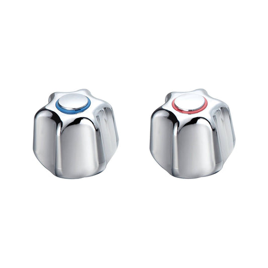 Shaw Mason Chrome PVC Star Style Handles - 96 x 172mm - Pair