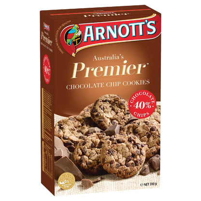 Arnotts Premier Chocolate Chip Cookies 310g