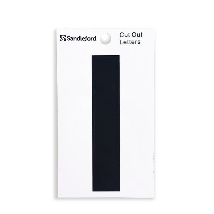 Sandleford Self Adhesive House Letter I - 85mm - Black