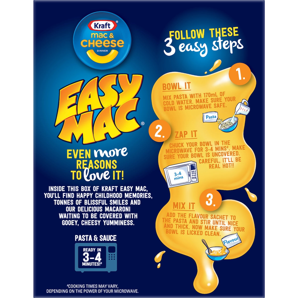 Kraft Easy Mac & Cheese Dinner 280g