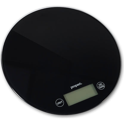 Propert 5kg Round Glass Top Digital Scale Assorted Each