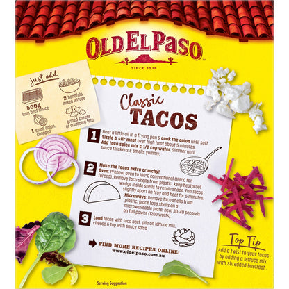 Old El Paso Jumbo Taco Kit 345g