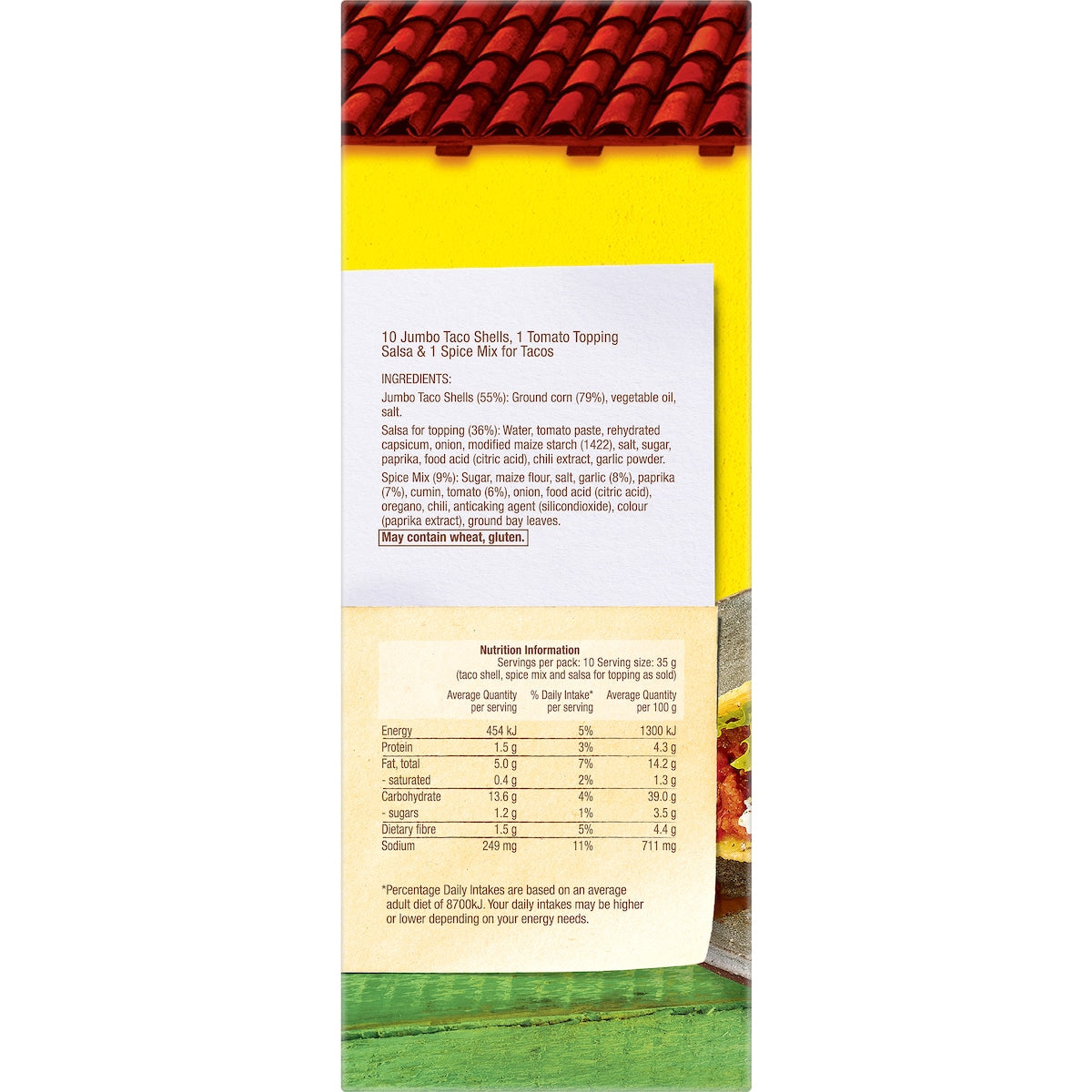 Old El Paso Jumbo Taco Kit 345g