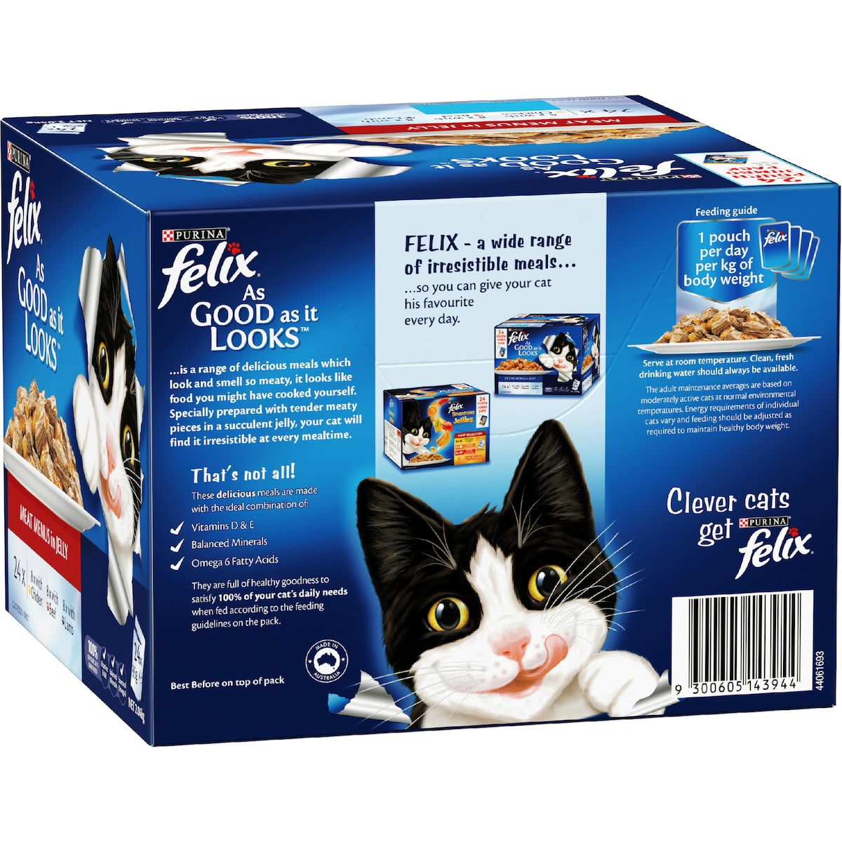 Felix Meat Menus In Jelly Wet Cat Food 85g X 24 Pack