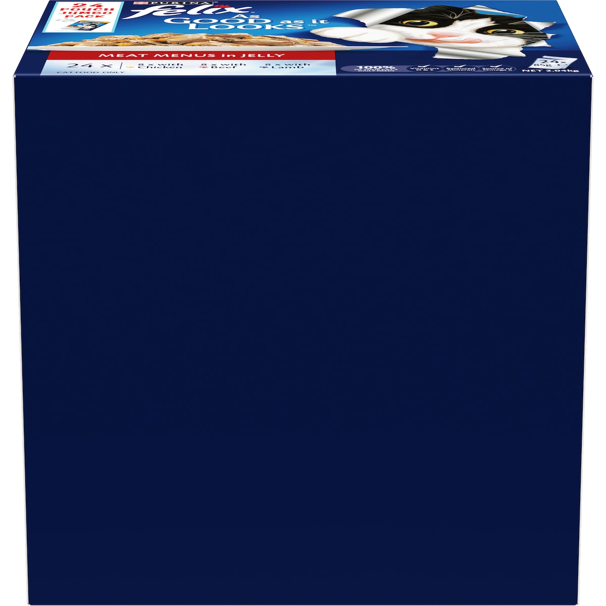 Felix Meat Menus In Jelly Wet Cat Food 85g X 24 Pack