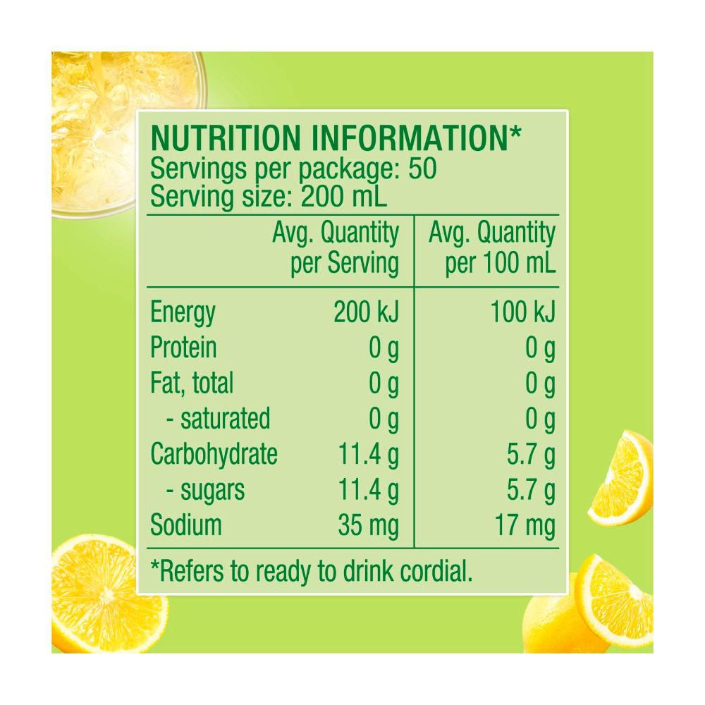 Golden Cire Cordial Lemon - 2L