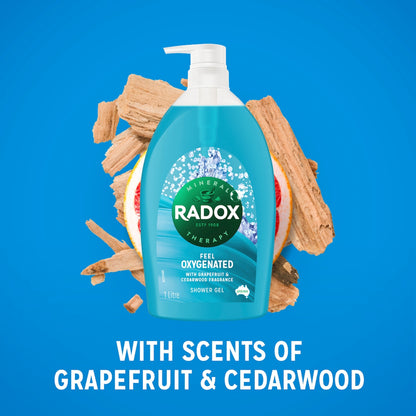 Radox Shower Gel Feel Oxygenated 1l